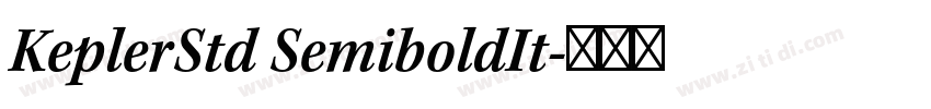 KeplerStd SemiboldIt字体转换